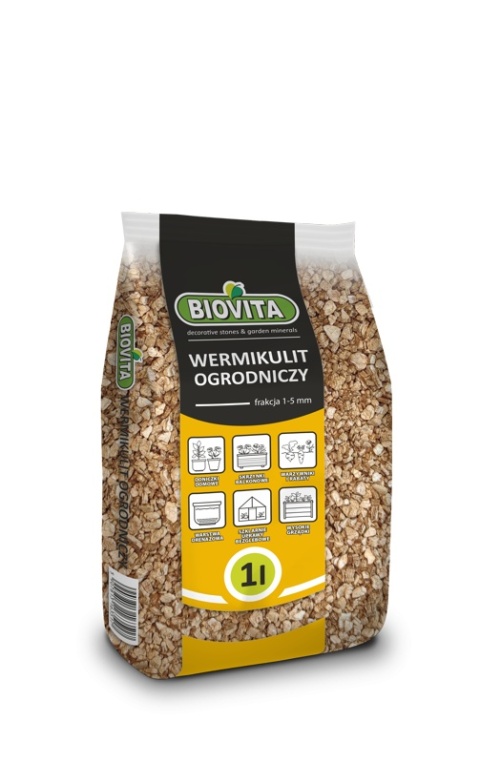 Biovita Wermikulit ogrodniczy 1-5mm 1l Biovita Wermikulit ogrodniczy 1-5mm 1l
