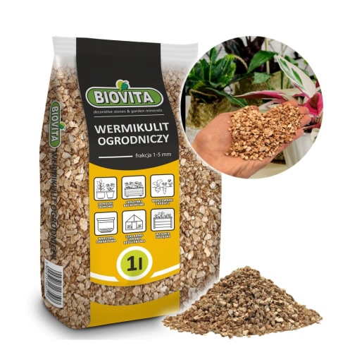 Biovita Wermikulit ogrodniczy 1-5mm 1l Biovita Wermikulit ogrodniczy 1-5mm 1l