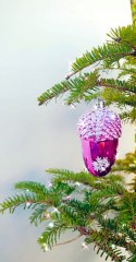 Bombki Choinkowe Bombka choinkowa Żołądź Zestaw 6 szt. Ozdoby na Choinke