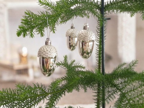 Bombki Choinkowe Bombka choinkowa Żołądź Zestaw 6 szt. Ozdoby na Choinke Bombki Choinkowe Bombka choinkowa Żołądź Zestaw 6 szt. Ozdoby na Choinke