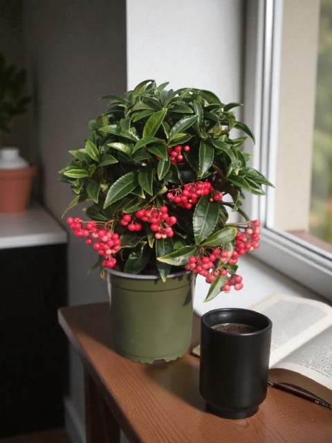 Ardisia drzewko świąteczne Boże Narodzenie Ardizja karbowana, koralowiec