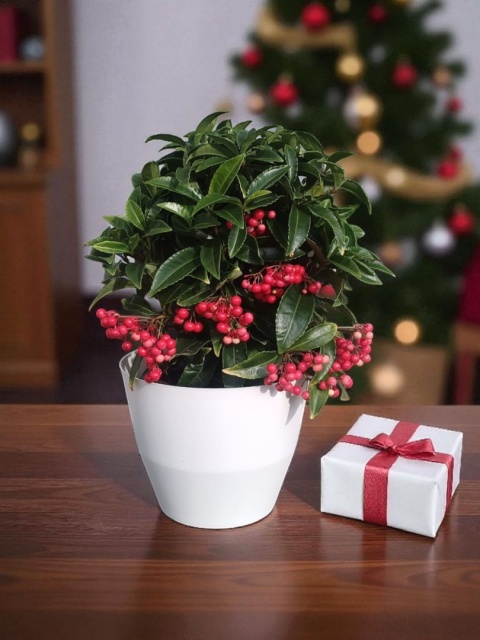 Ardisia drzewko świąteczne Boże Narodzenie Ardizja karbowana, koralowiec