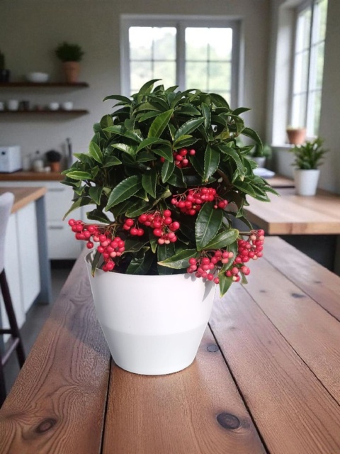 Ardisia drzewko świąteczne Boże Narodzenie Ardizja karbowana, koralowiec