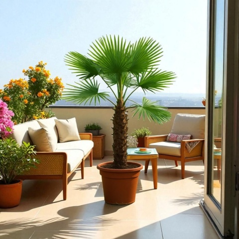 PALMA MROZOODPORNA Trachycarpus Fortunei Szorstkowiec Fortunego PALMA MROZOODPORNA Trachycarpus Fortunei Szorstkowiec Fortunego
