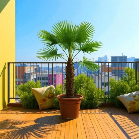 PALMA MROZOODPORNA Trachycarpus Fortunei Szorstkowiec Fortunego PALMA MROZOODPORNA Trachycarpus Fortunei Szorstkowiec Fortunego