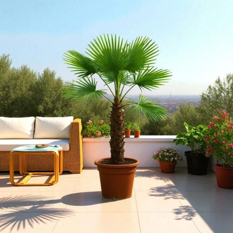 PALMA MROZOODPORNA Trachycarpus Fortunei Szorstkowiec Fortunego PALMA MROZOODPORNA Trachycarpus Fortunei Szorstkowiec Fortunego